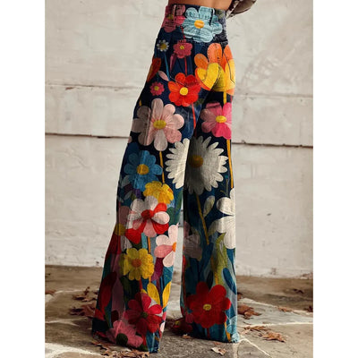 Diana - Cheerful Floral Pants
