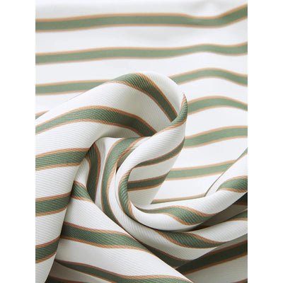 Striped Mid-Waist Wide Leg Pants