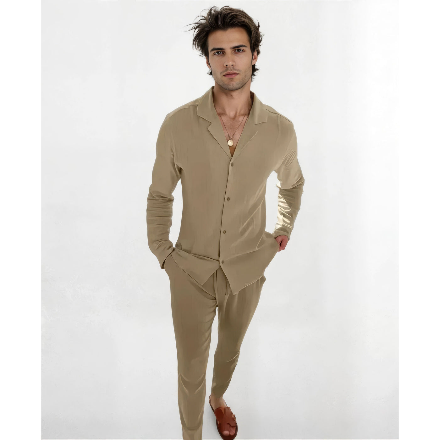 Men's Summer Linen Set