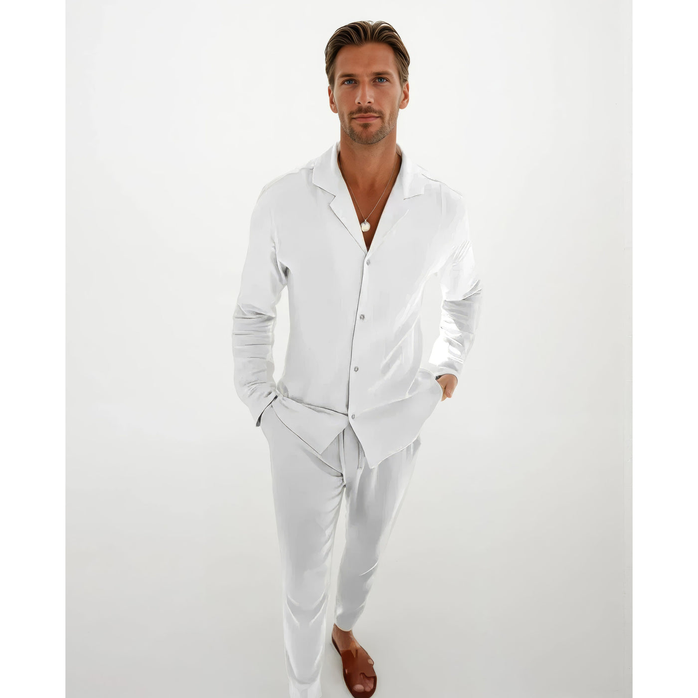 Men's Summer Linen Set