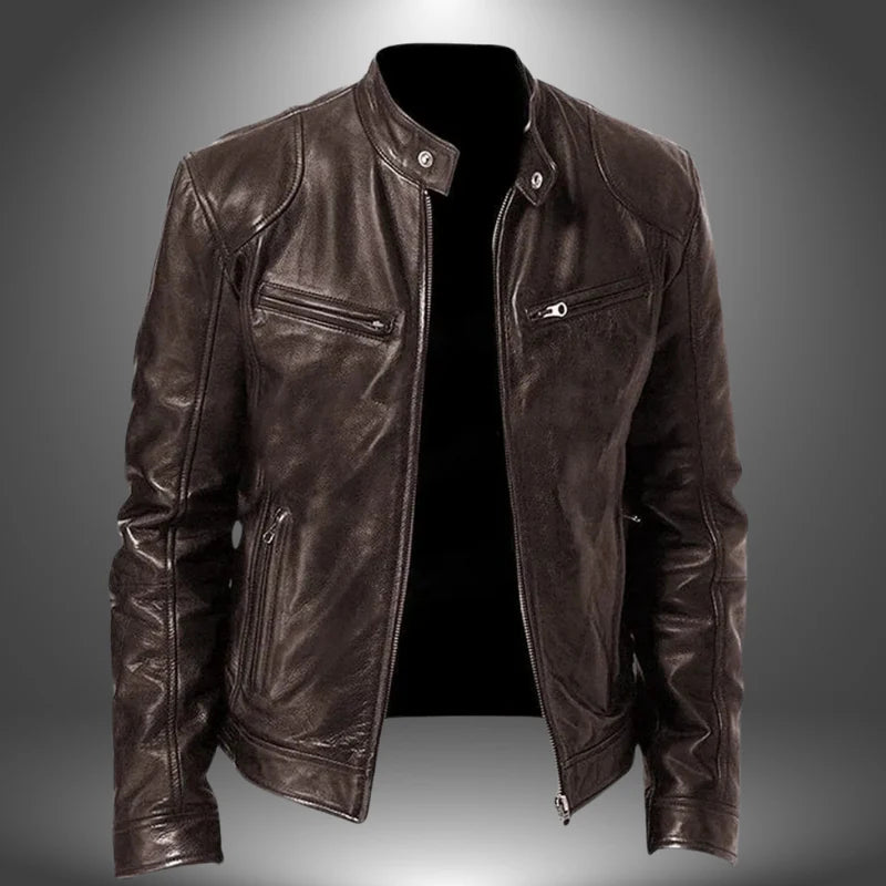 Hendrik - Leather Statement Coat