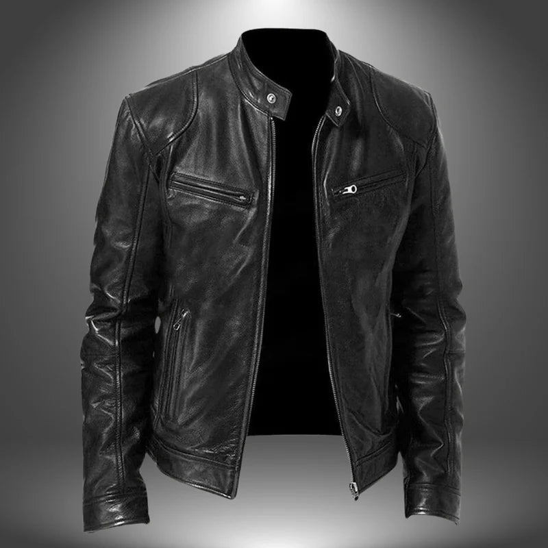 Hendrik - Leather Statement Coat
