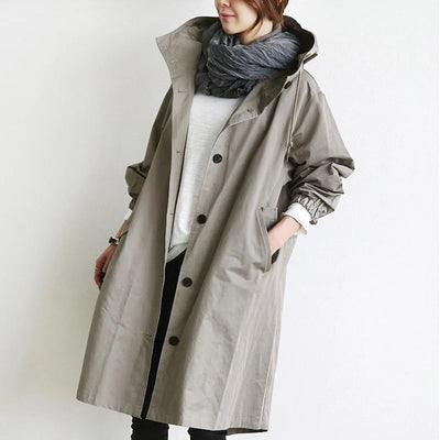 Evelyn - Elegant Waterproof Trench Coat