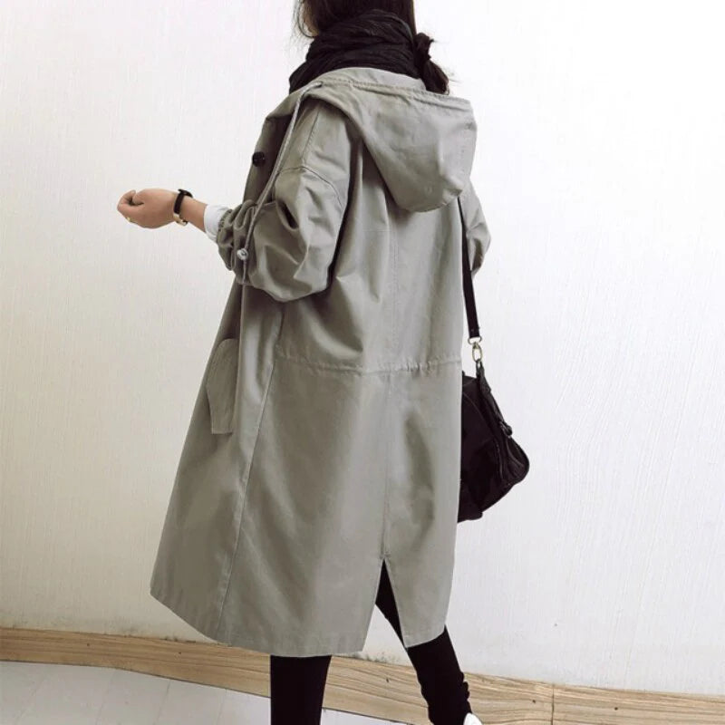 Evelyn - Elegant Waterproof Trench Coat