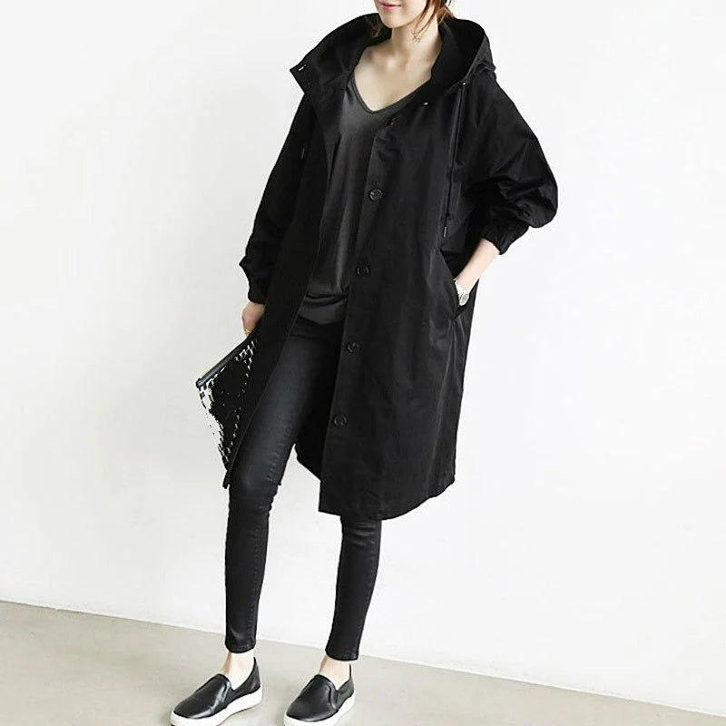 Evelyn - Elegant Waterproof Trench Coat