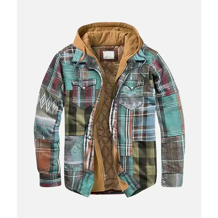 Aaron - Patchwork Checked Jacket