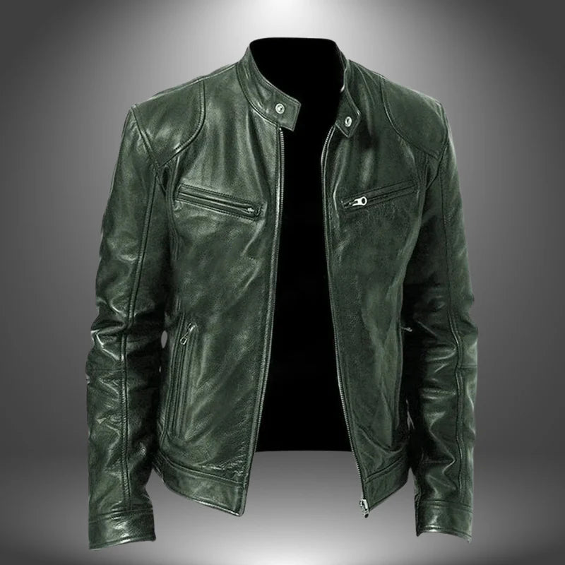 Hendrik - Leather Statement Coat