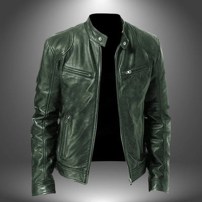 Hendrik - Leather Statement Coat